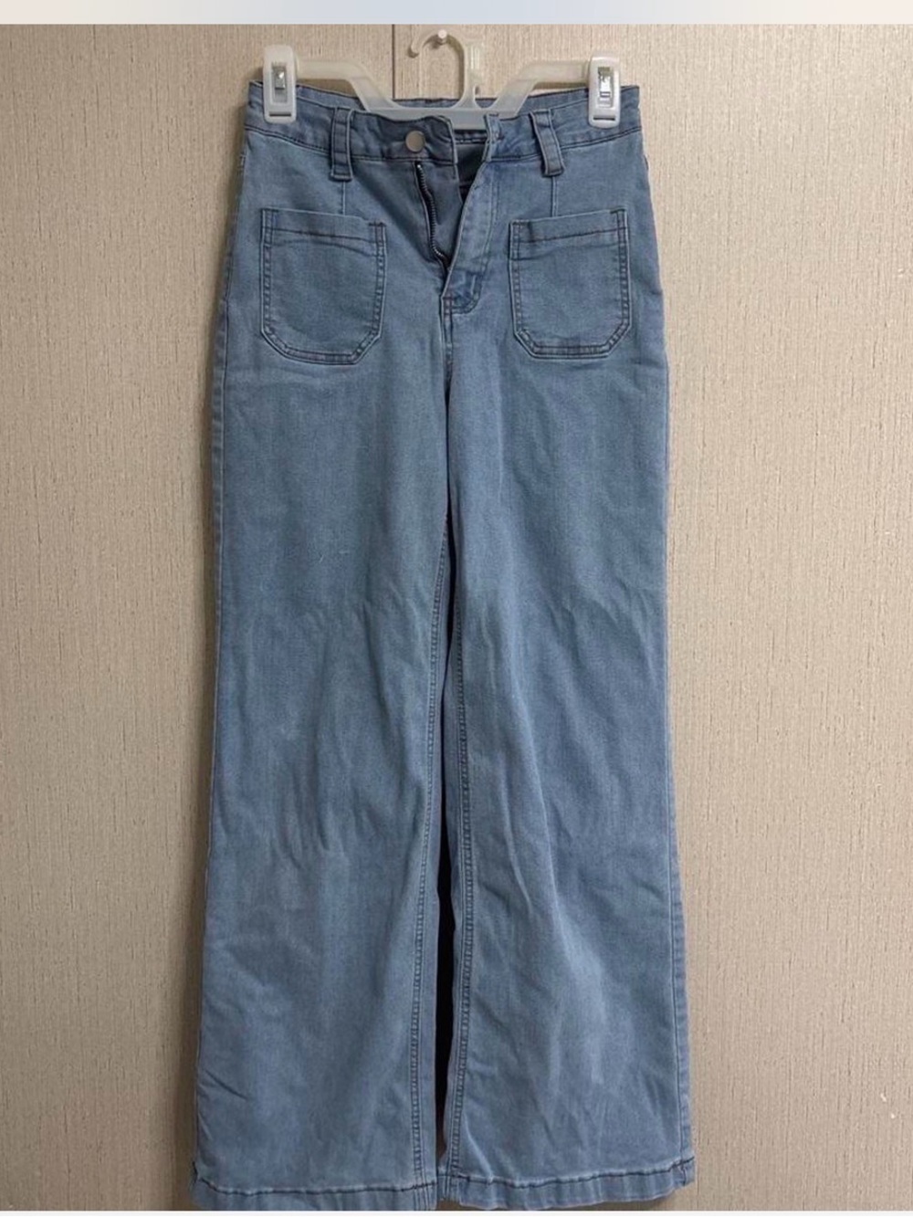 Light Blue Women's Wide-Leg Jeans